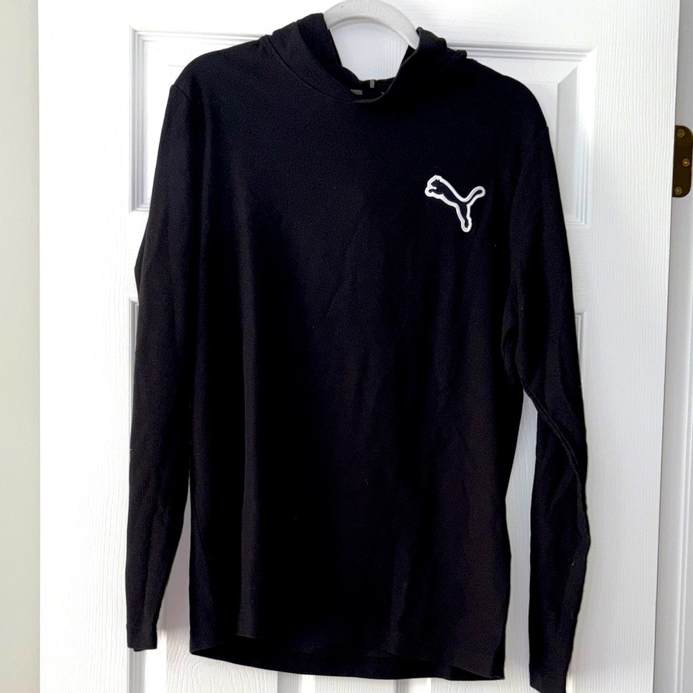 Puma Charcoal Hoodie with Logo